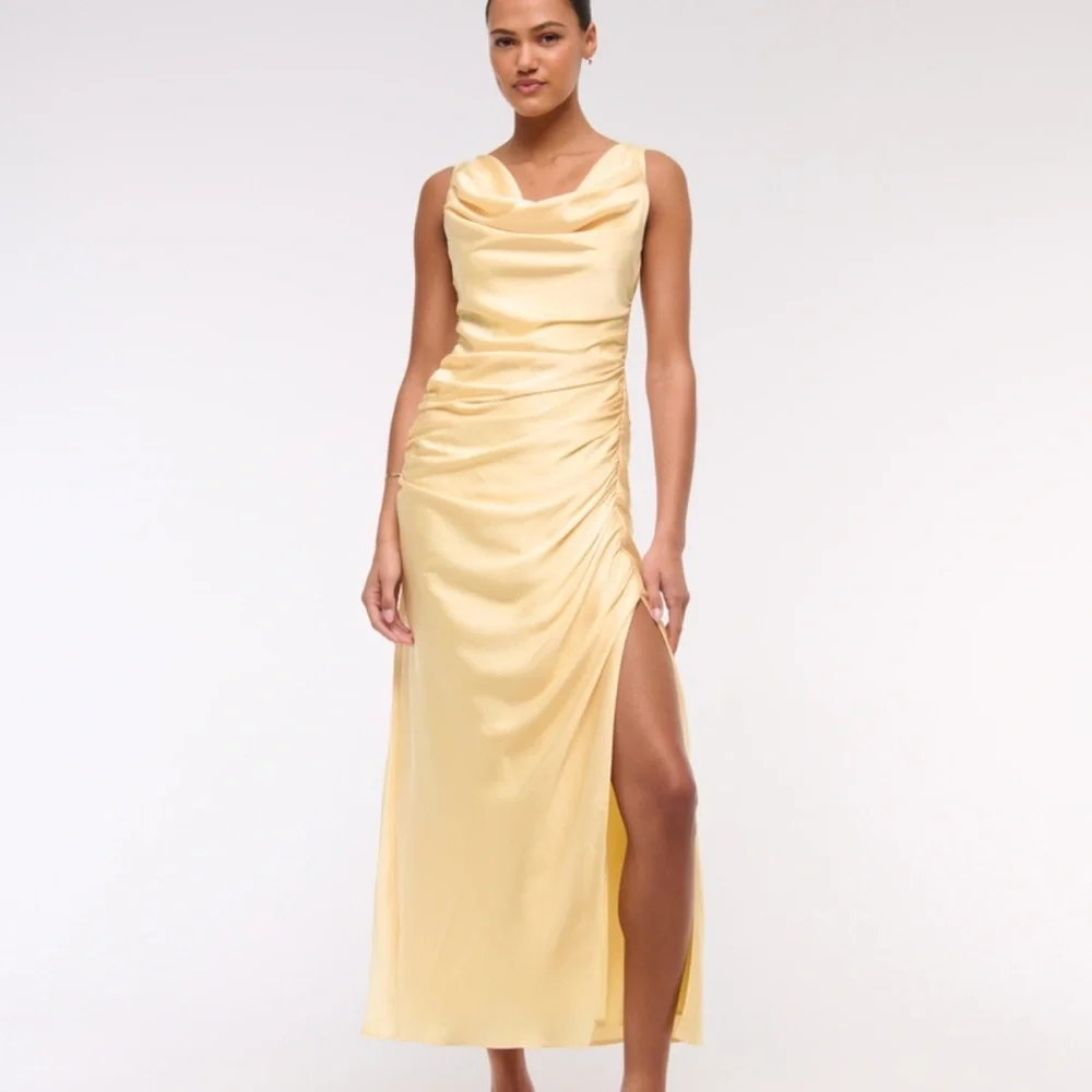 Abercrombie & Fitch Yellow Maxi Dress